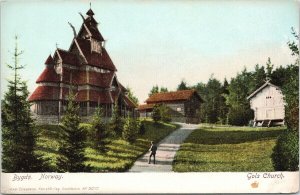 Bygdo Norway Gols Church Unused Postcard E72