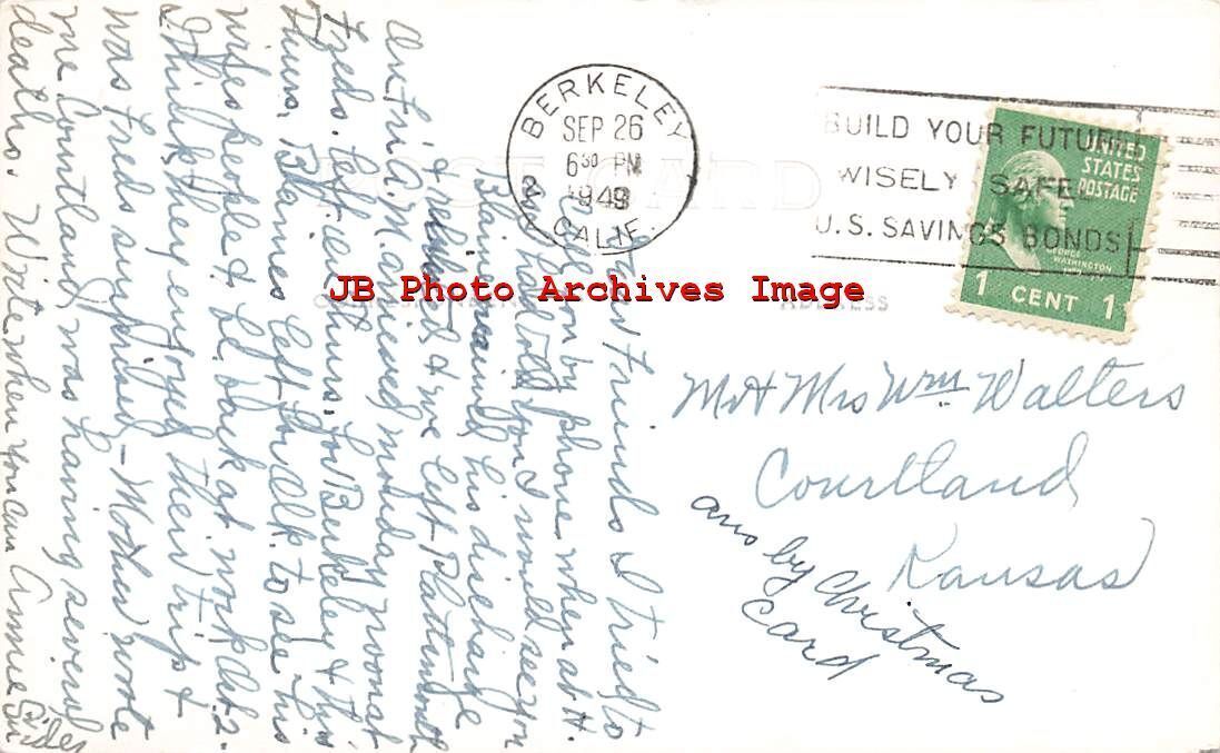 Port Angeles Washington~Vu Depuis Red Hill-Photo Réelle RPPC CARTE