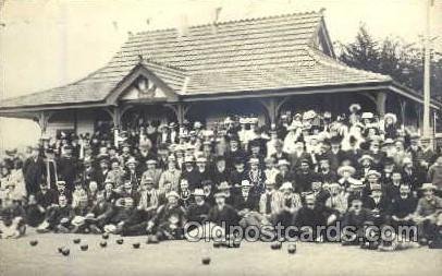 New Zealand, Lawn Bowling, Writing On Back very light wear left top corner cl...