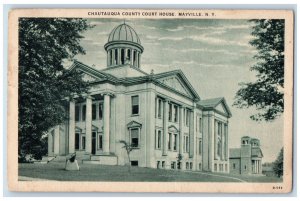 1939 Chautauqua County Court House Mayville NY Vintage Posted Postcard 