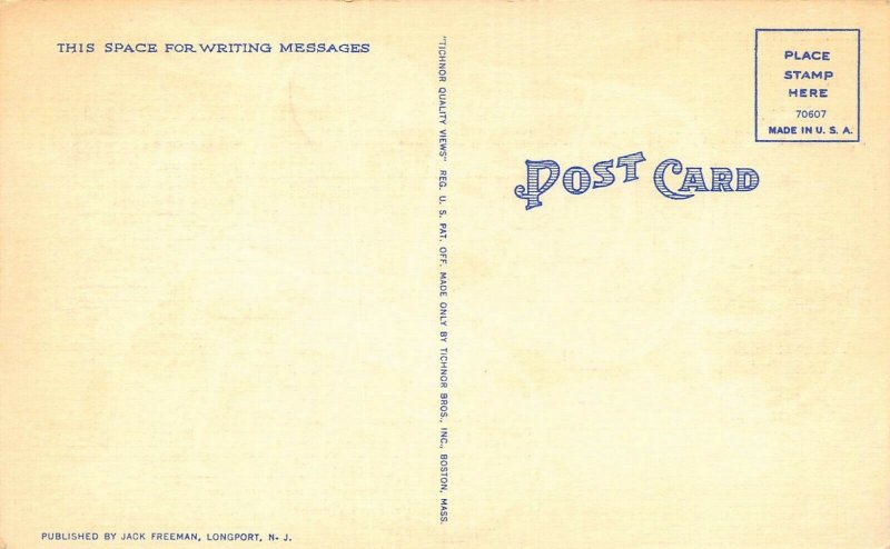 LP19    Ocean City New Jersey Large Letter  Postcard  