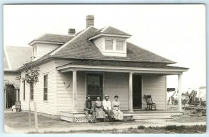 c1910s Hugo, Colorado House Home Residence & People RPPC Real Photo Postcard A12 