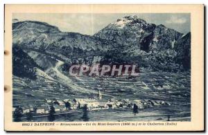 Old Postcard Dauphine Brianconnais Col du Mont Chaberton Genevre and Italy