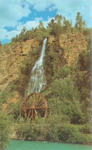 Idaho Springs Colorado CO Waterfalls & Water Wheel Postcard Unused