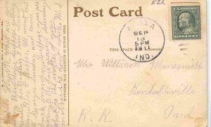 Post Office Kendallville Indiana 1911 postcard