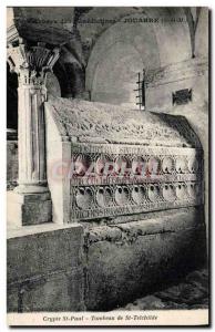 Old Postcard Crypt St Paul Tomb of St Telchide