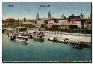 Old Postcard Mainz Totalansicht