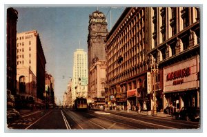 Postcard CA Market Street San Francisco California Vintage Standard View Card