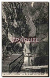 Old Postcard Briancon Fall of the Serverelle the Pont Baldy
