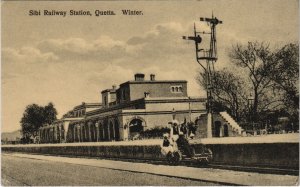 PC PAKISTAN, QUETTA, SIBI RAILWAY STATION, Vintage Postcard (b43236)