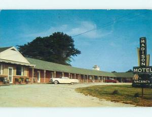 1950's OLD CARS & MADISON MOTEL Madison Georgia GA r0107