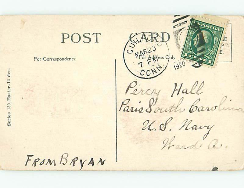 Divided-Back easter BROWN CHICKEN IN THE BARN YARD r2985