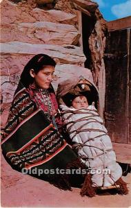 Navajo Indian Mother and Baby New Mexico, NM, USA Indian Unused 