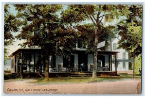 1907 Willi's House And Cottage Exterior Scene Roadside Gorham NH Posted Postcard