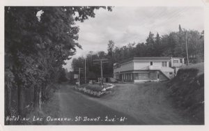 Hotel Au Lac Ourreau St Donat French Old Real Photo Postcard