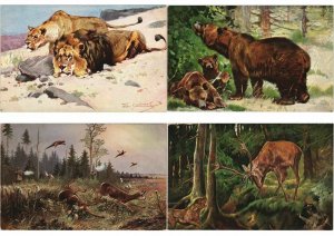 ANIMAUX ANIMALS Mostly ARTIST SIGNED ILLUSTRATEUR 60 CPA (L4538)