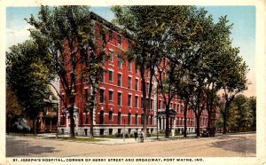 Fort Wayne, Indiana - St. Joseph's Hospital, corner of Berry St. and Broadway