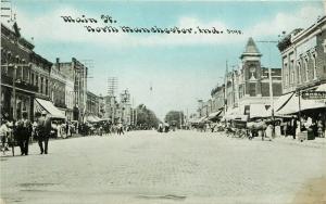 CU Williams Postcard; Main Street Scene, North Manchester IN Wabash County 3798