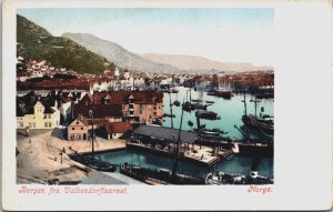 Norway Bergen Fra Valkendorftaartnet Norge Vintage Postcard C082