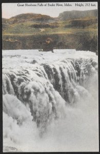 Great Shoshone Falls Snake River Idaho Unused c1910s