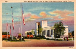 Texas Dallas Hall Of State and Court Of Honor Texas State Fair Curteich