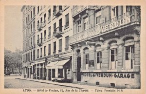 LYON RHONE FRANCE~HOTEL de VERDUN-#82 RUE de la CHARITE-PHOTO POSTCARD