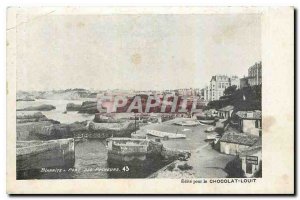Old postcard Biarritz Port des Pecheurs