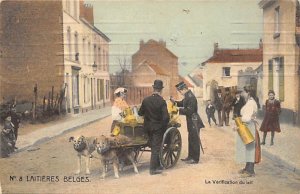 Laitieres Belges Horse Drawn La Verification du Lait Postal Used Unknown 