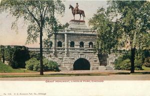 IL, Chicago, Illinois, Lincoln Park, Grant Monument, V.O. Hammond