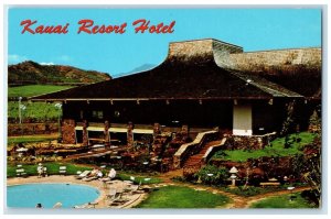 c1960 Kauai Resort Hotel Pool Wailua River Garden Island Kauai Hawaii Postcard