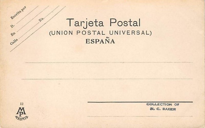 Pase De Muleta Tarjeta Postal, Bullfighting Unused 
