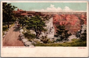 c1907 GRAND CANYON National Park Postcard HOTEL EL TOVAR Fred Harvey #8797 