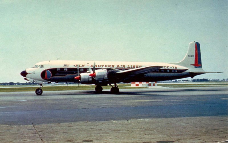 Eastern Airlines - DC-7B    (aviationcards.com)
