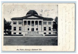 1907 The Public Library Oshkosh Wisconsin WI Princeton WI Antique Postcard