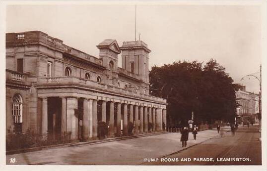 Scotland Leamington Pump Rooms & Parade Real Photo