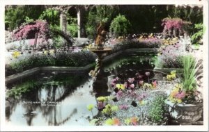 Postcard Canada - Butchart Gardens, Victoria BC tinted photo