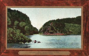 Vintage Postcard Lovers Leap Housatonic River New Milford Connecticut  Souvenir