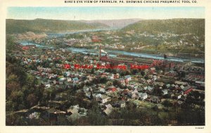 PA, Franklin, Pennsylvania, Bird's Eye View Of City, Curteich No 113667