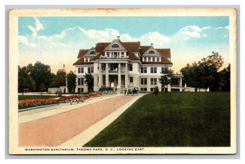 Vintage 1930's Postcard Washington Sanitarium Takoma Park Washington DC