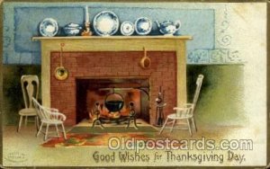 Artist Ellen Clapsaddle, Thanksgiving 1907 roundness on corners from wear, po...