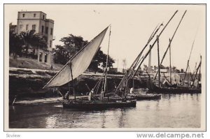 Boats on the Nile , Egypt , 1900-10s