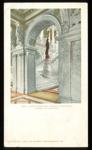 North Staircase, Cent. Stair Hall, Library of Congress, DC. Detroit Photographic
