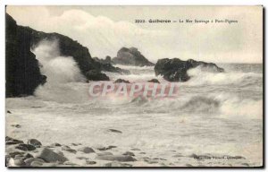 Old Postcard Quiberon La Mer Sauvage Port Pigeon