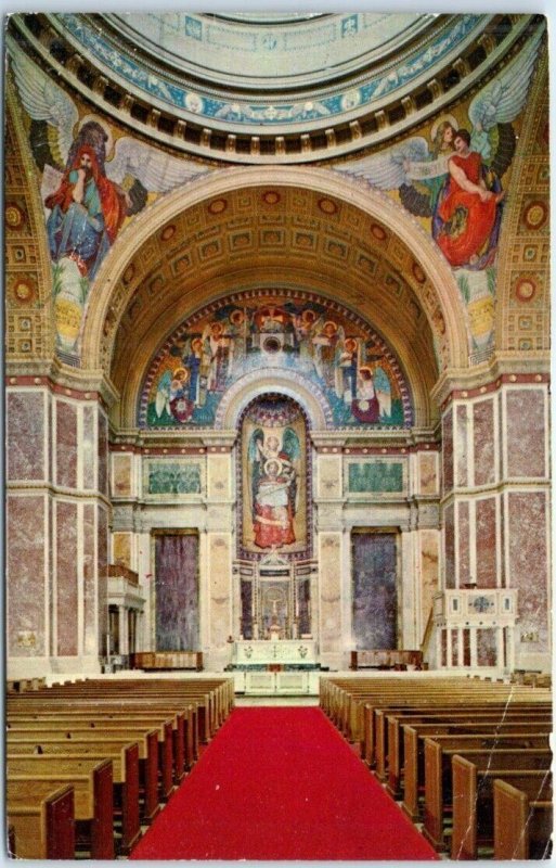 M-63244 Spacious interior St Matthew's Cathedral Washington District of Columbia