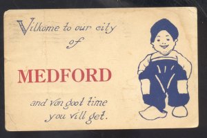 MEDFORD OREGON DUTCH CHILDREN 1910 STOCKHOLM MISSOURI VINTAGE POSTCARD