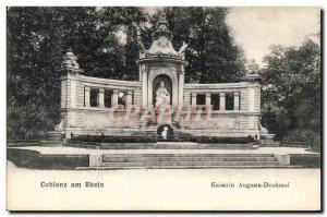 Old Postcard Koblenz am Rhein Kaiserin Augusta Denkmal