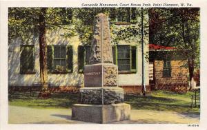 E15/ Point Pleasant West Virginia WV Postcard Cornstalk Monument Court House