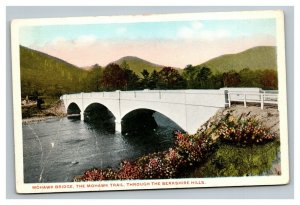 Vintage 1920's Postcard Mohawk Bridge & Trail Berkshire Hills Massachusetts