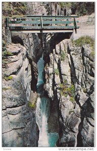 JASPER, Alberta, Canada, 1940-1960's; Third Bridge, Maligne Canyon