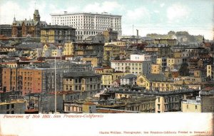 Panorama of Nob Hill SAN FRANCISCO, CA Weidner c1900s Vintage Postcard